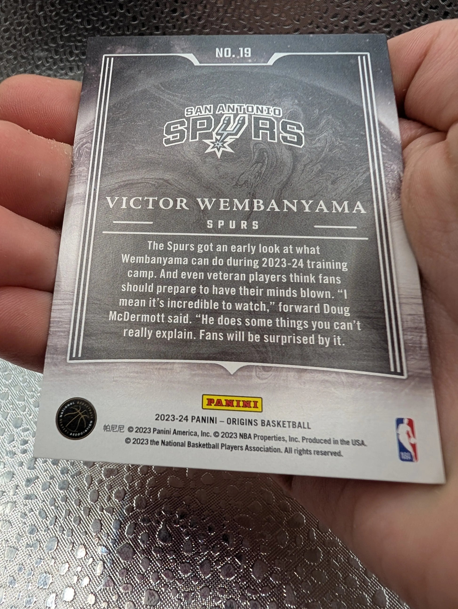 Victor Wembanyama Origins Taking The Leap RC 45/99 Panini FRENLY BRICKS - Open 7 Days