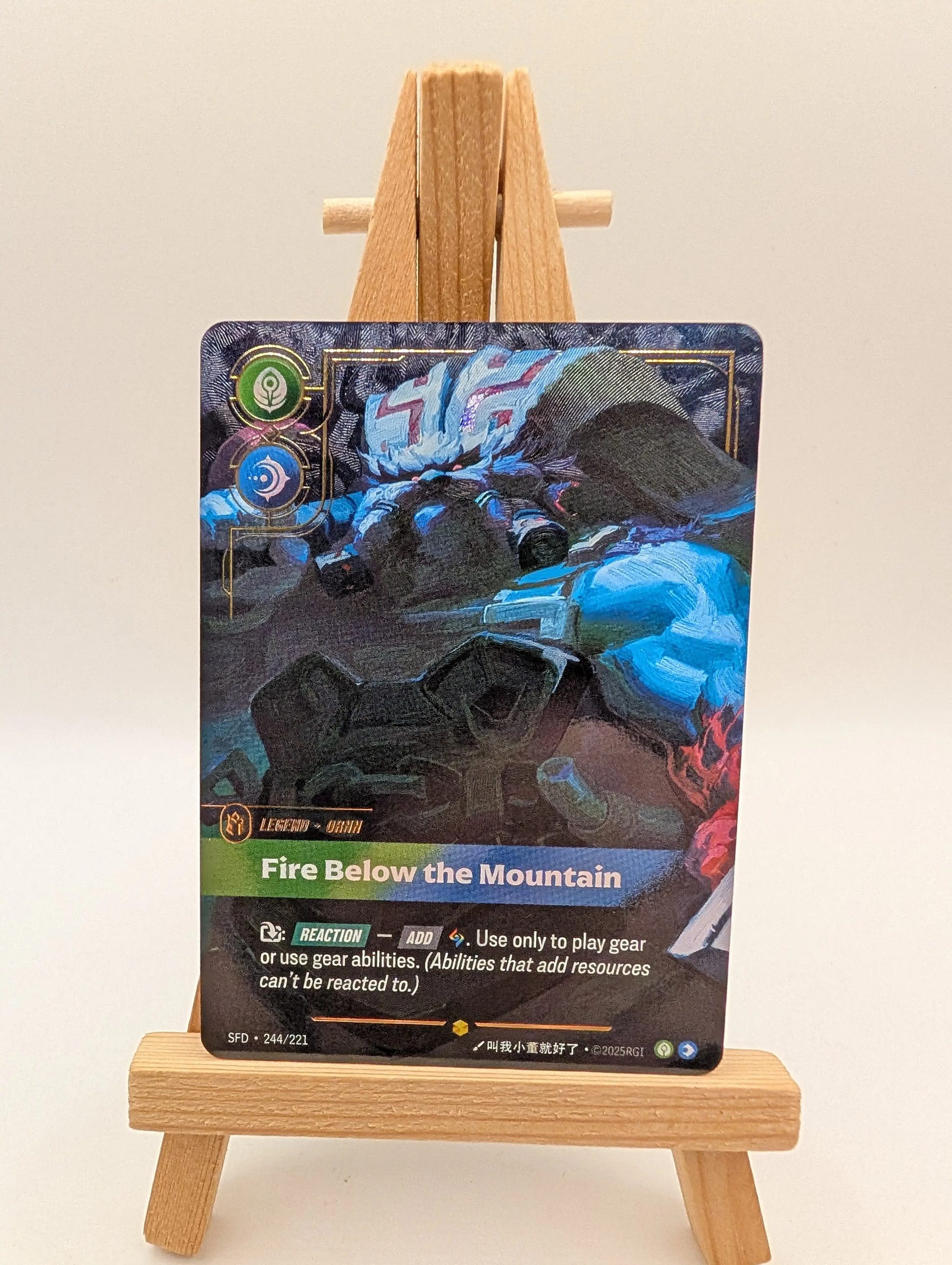 Ornn Fire Below the Mountain 244/221 Riftbound Spiritforged Over number FRENLY BRICKS - Open 7 Days image 3