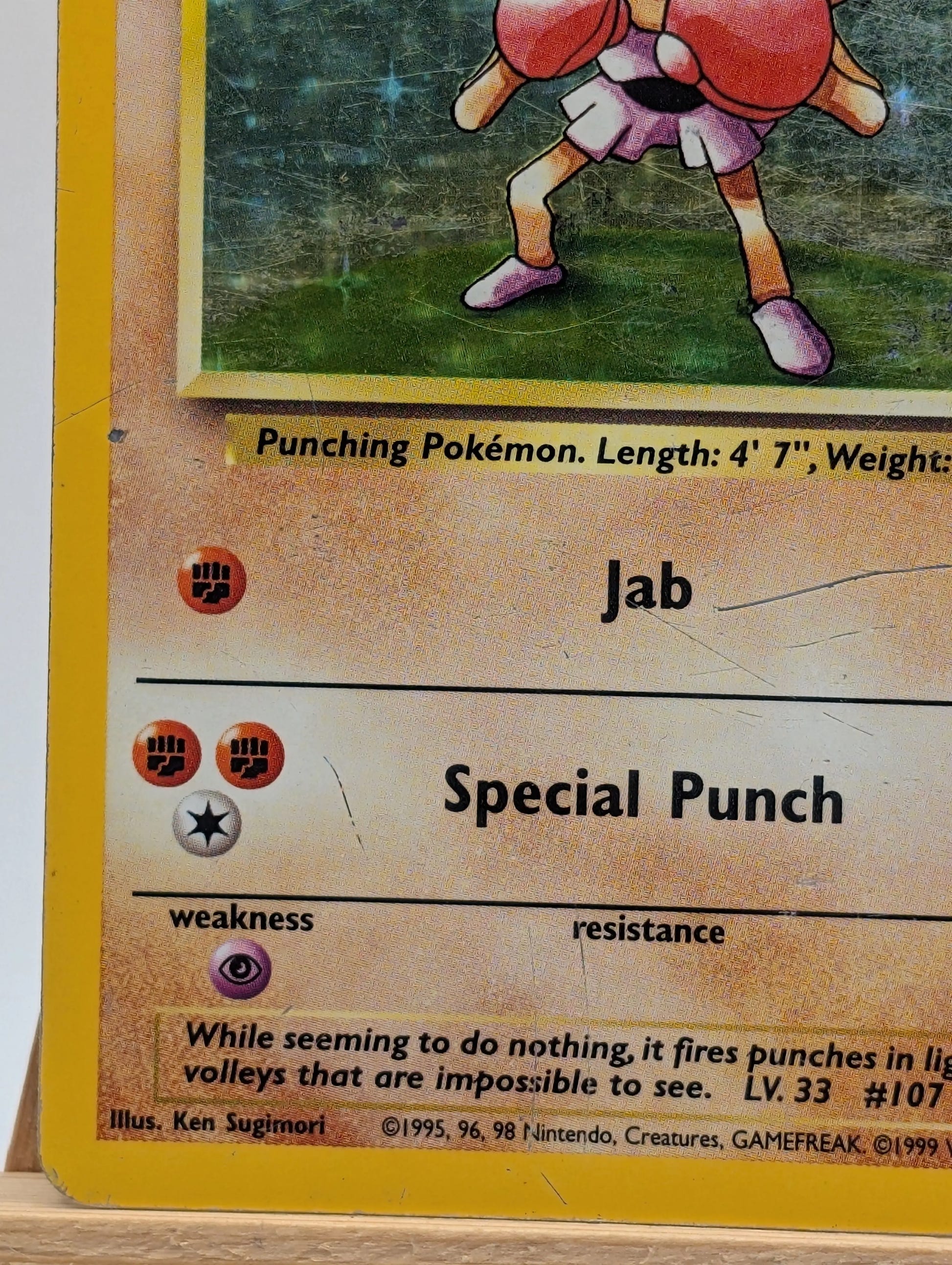Pokémon TCG Hitmonchan Base Set 7/102 Holo Unlimited Holo Rare HP FRENLY BRICKS - Open 7 Days image 6