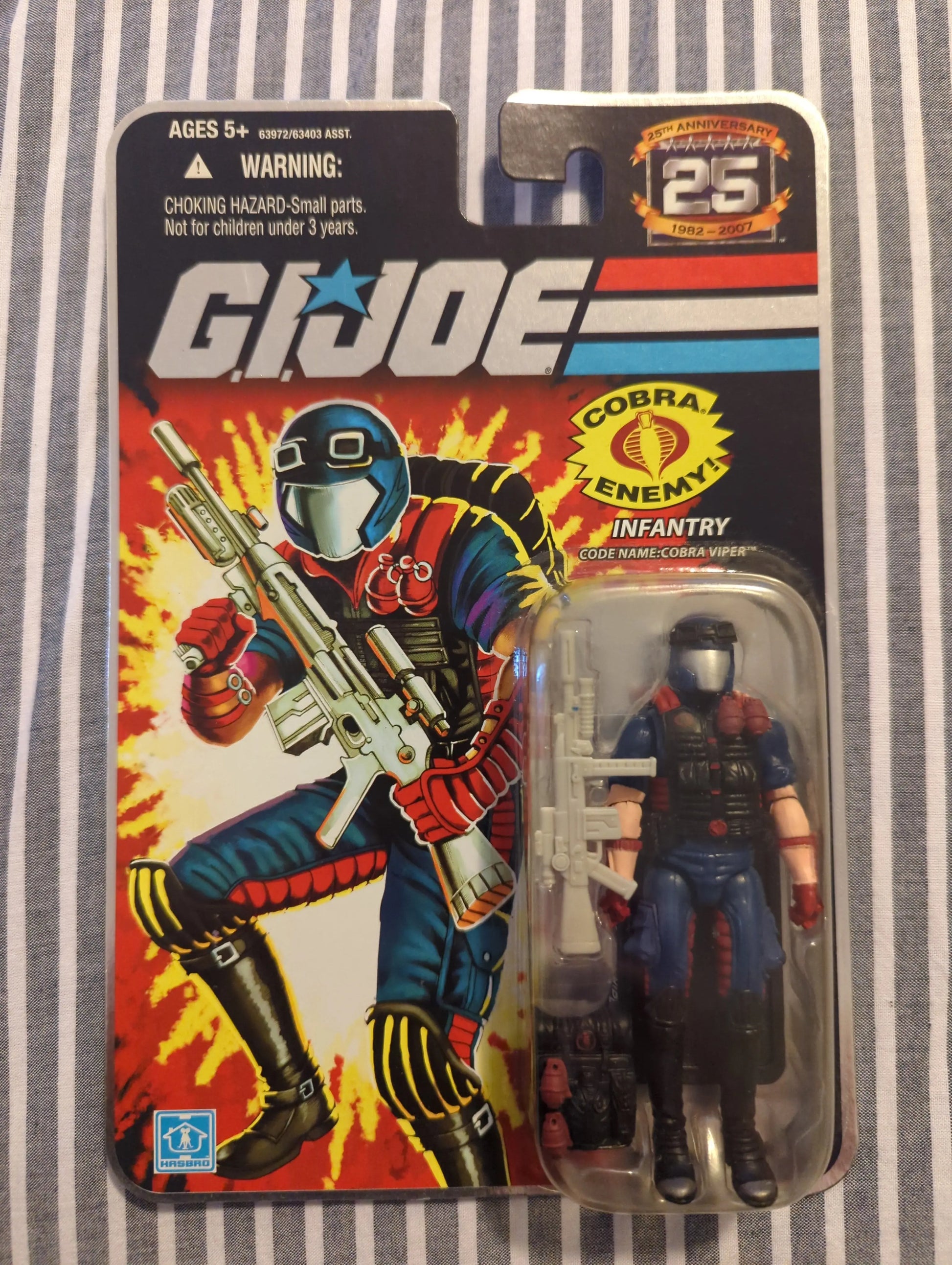 GI Joe 25th Anniversary Infantry Cobra Viper Foil Hasbro 2008 New FRENLY BRICKS - Open 7 Days