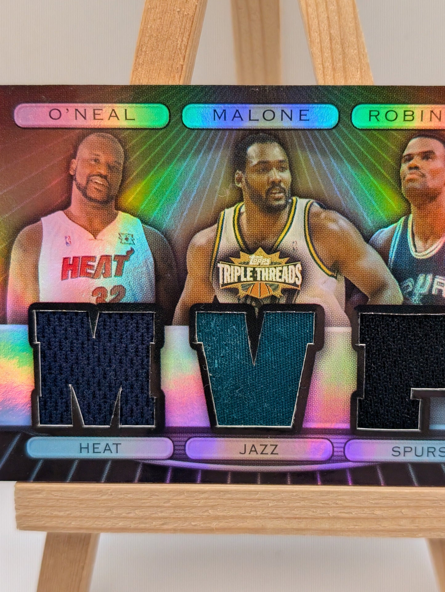 2007 Topps Threads SEPIA /9 RELICS COMBOS Shaquille Karl Malone David Robinson FRENLY BRICKS - Open 7 Days