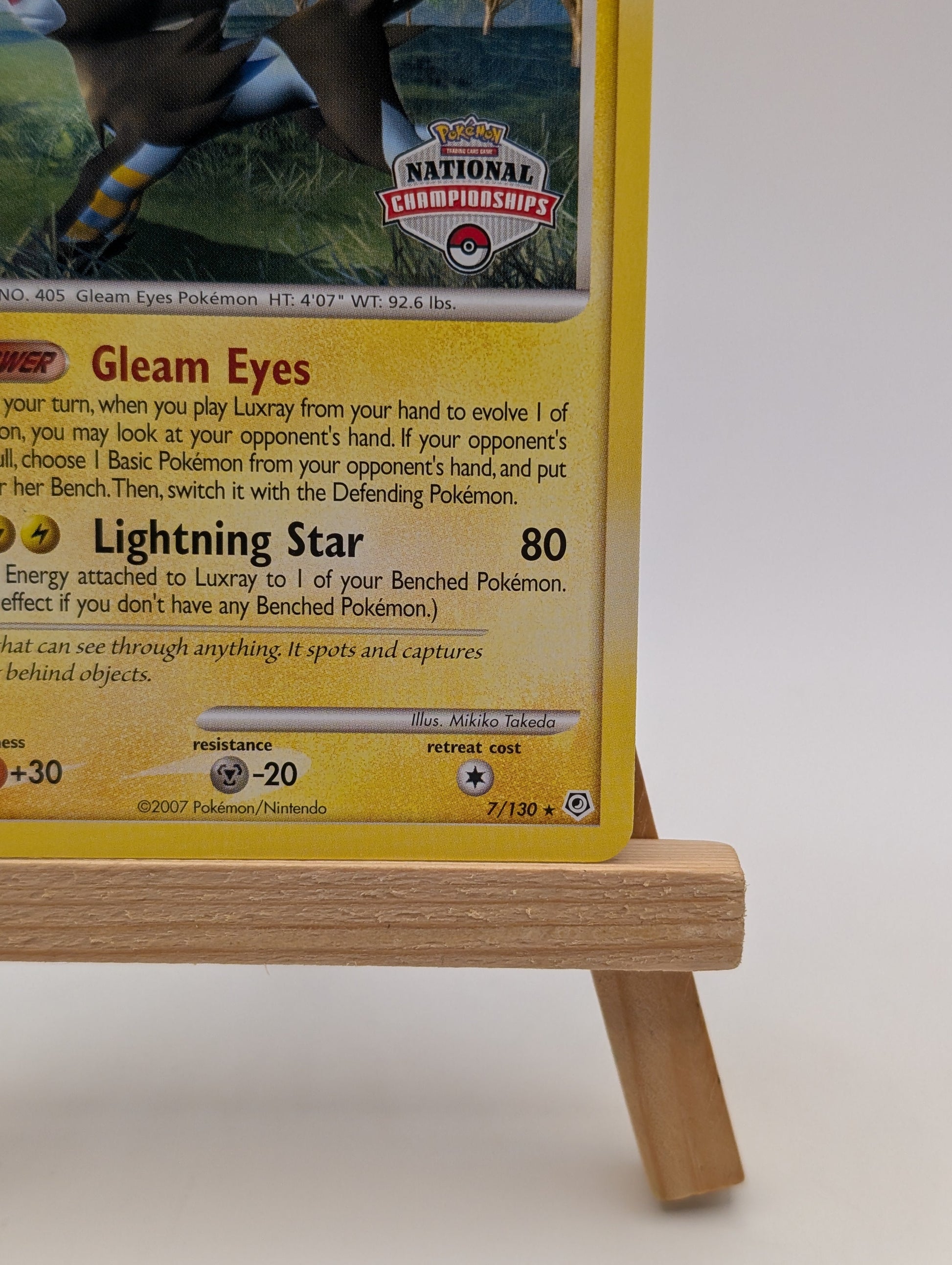 National Championships Luxray 7/130 Diamond & Pearl Promo Pokemon Card Rare FRENLY BRICKS - Open 7 Days
