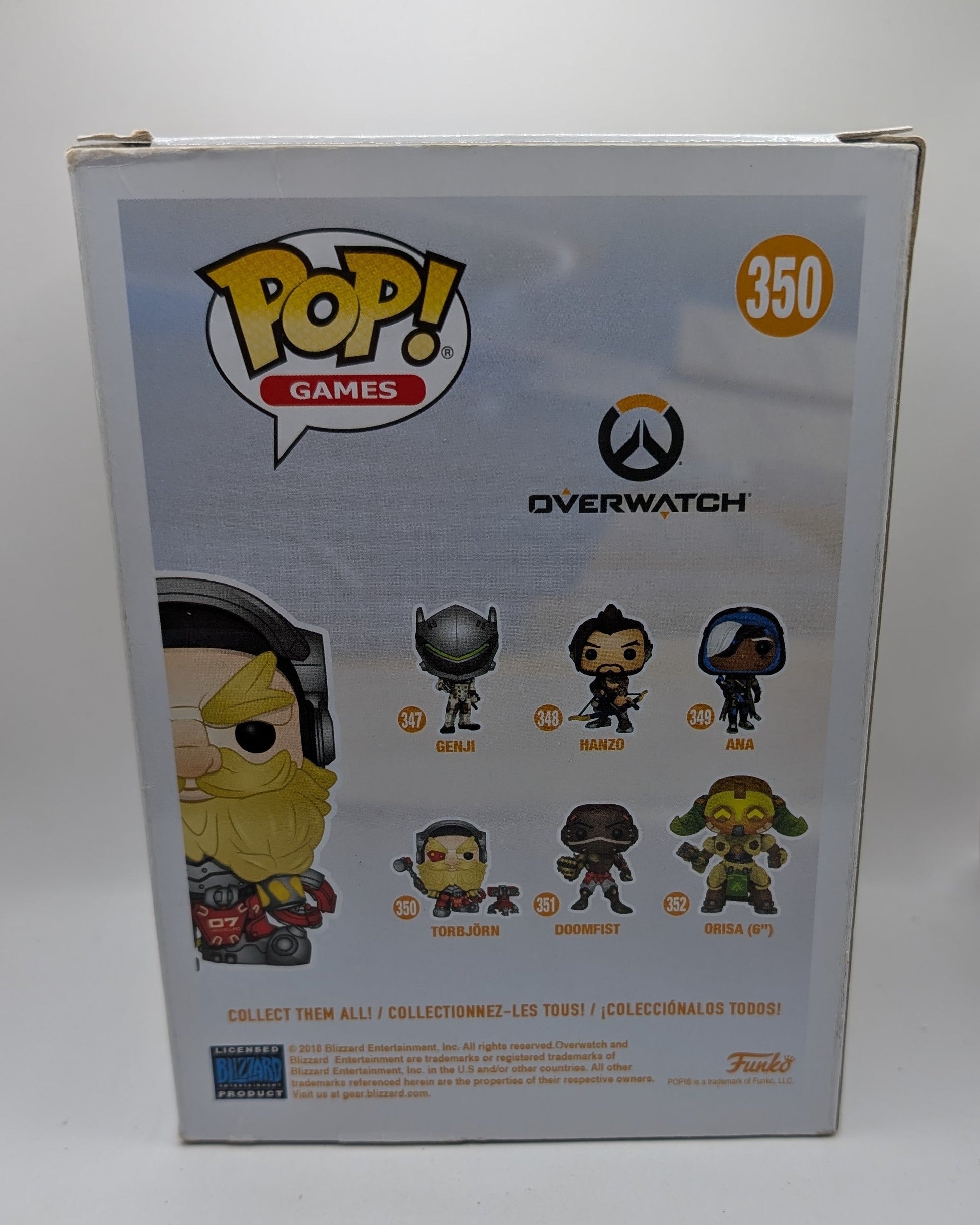 Overwatch - Torbjörn #350 - Funko Pop! Vinyl - New FRENLY BRICKS - Open 7 Days
