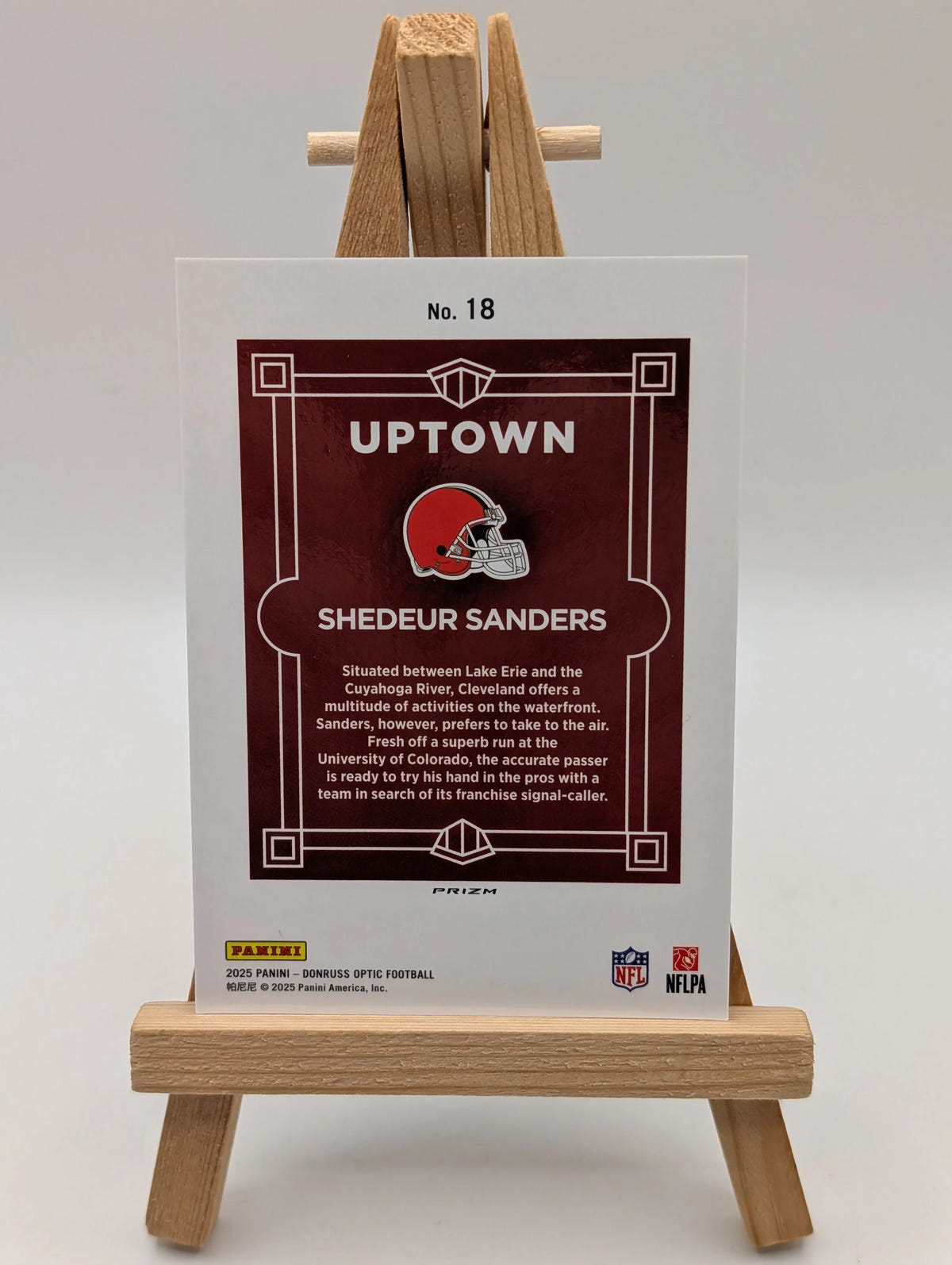 Shedeur Sanders Uptown Rookie #18 Browns 2025 Panini Donruss Optic SSP (RC) FRENLY BRICKS - Open 7 Days image 11