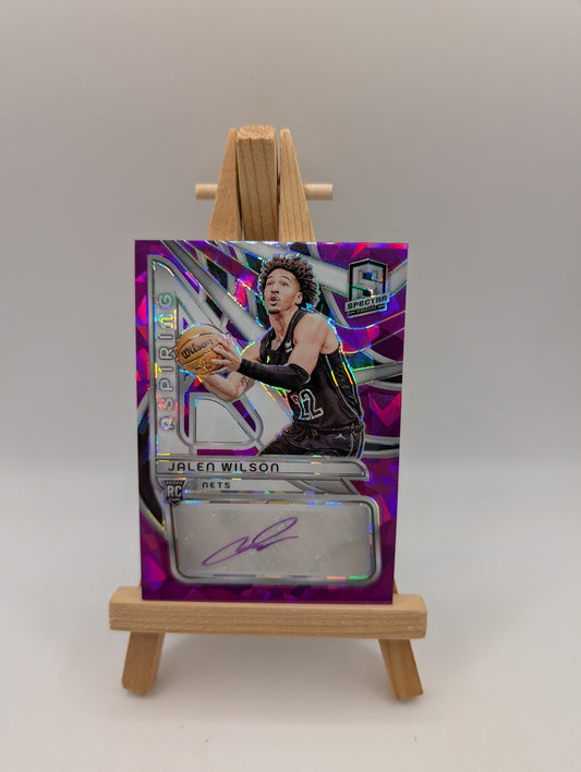 2023-24 Panini Spectra Aspiring Autographs Purple Jalen Wilson RC Auto /35 FRENLY BRICKS - Open 7 Days