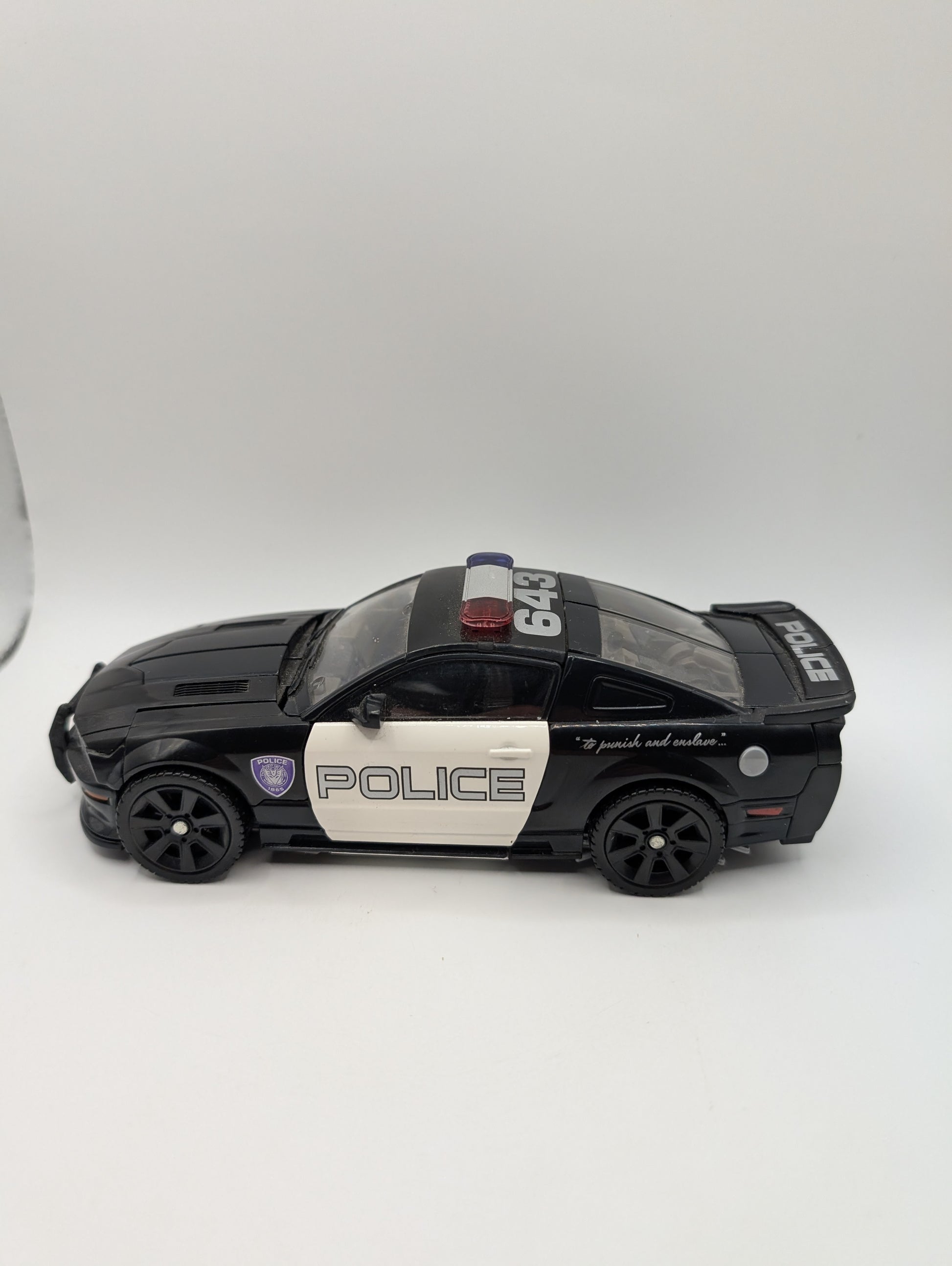 Transformers Interrogator Barricade Decepticon Police Car Loose