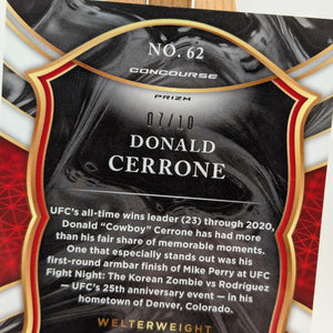 Donald Cerrone 2021 Select Gold Disco 2/10 UFC FRENLY BRICKS - Open 7 Days