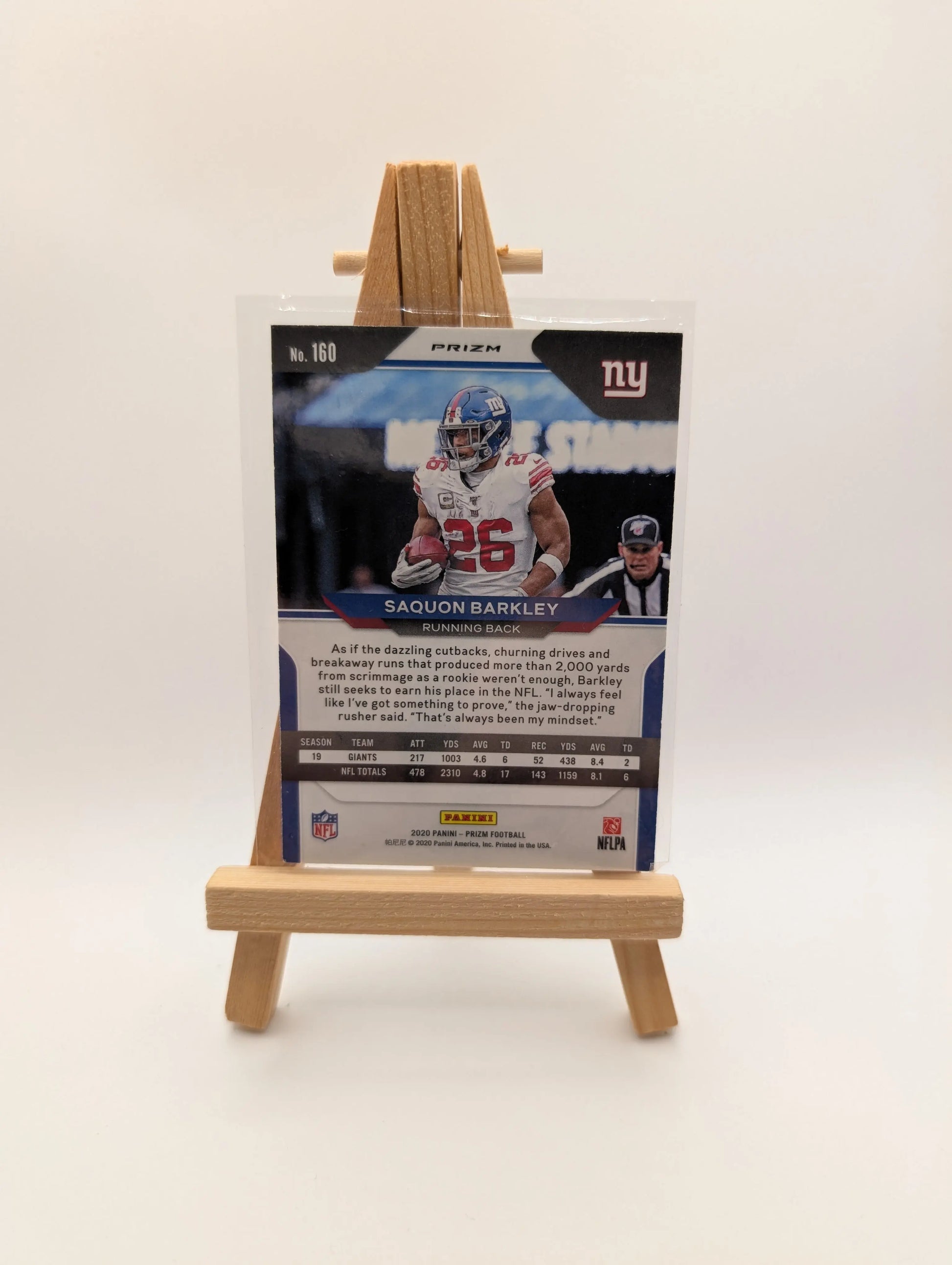 2023 Panini Prizm #225 Saquon Barkley Orange Lazer New York Giants FRENLY BRICKS - Open 7 Days