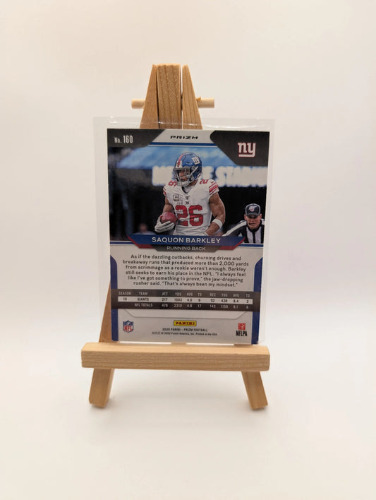 2023 Panini Prizm #225 Saquon Barkley Orange Lazer New York Giants FRENLY BRICKS - Open 7 Days