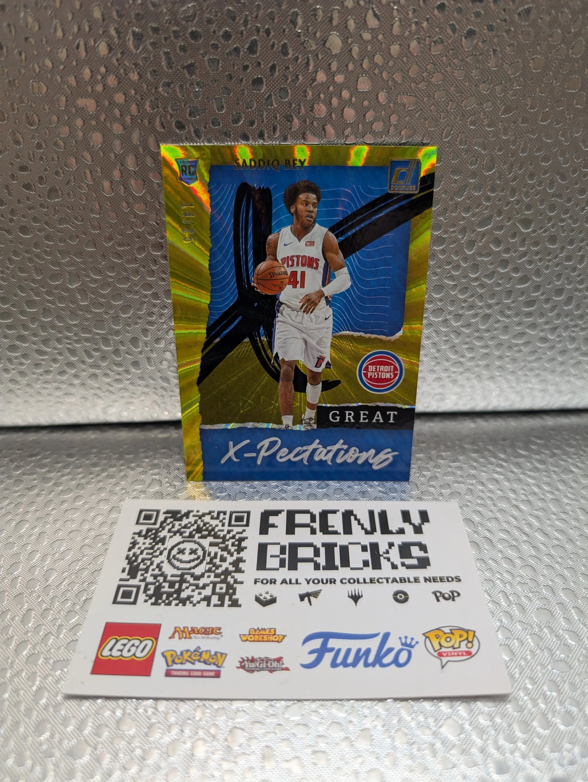 2020-21 Panini Donruss Sadiq Bey X-pectations Rookie /25 Rookie FRENLY BRICKS - Open 7 Days