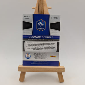 2018 Panini Prizm World Cup #85 Ousmane Dembele Light Blue Lazer #/125 France