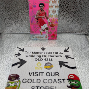 2024-25 Panini Court Kings Scoot Henderson Pink #/99 Portland Trail Blazers FRENLY BRICKS - Open 7 Days