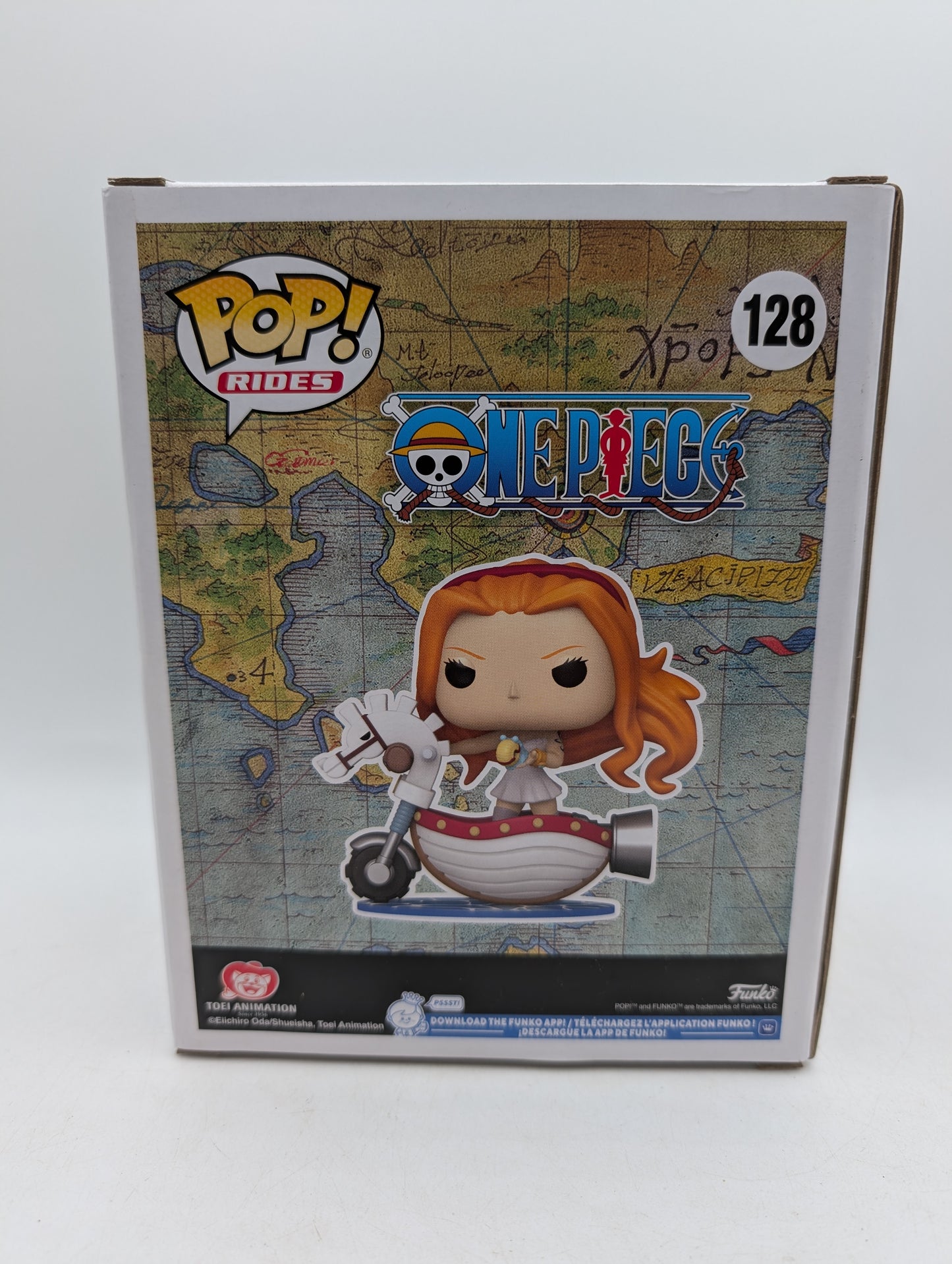 Funko POP! RIDES One Piece Nami with White Hobby Horse #128 2025 Wondercon