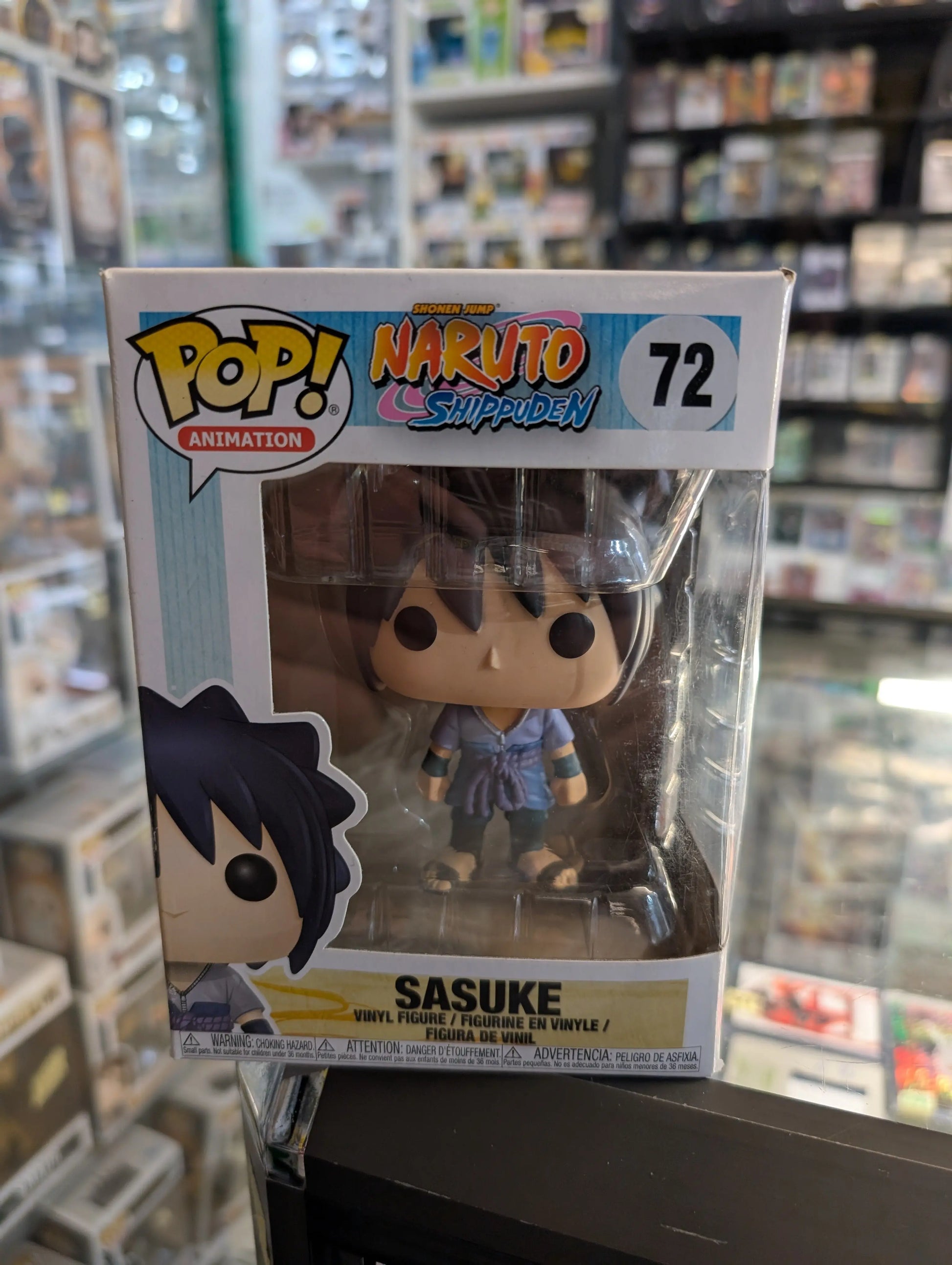 Funko Pop! Animation: Naruto Shippuden - Sasuke   #72 FRENLY BRICKS - Open 7 Days