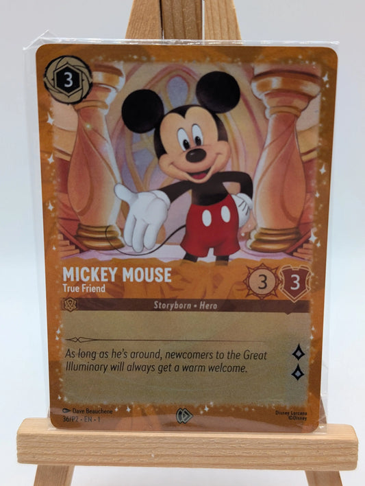 Lorcana TCG Mickey Mouse - True Friend 36/P2, Puzzle Promo Sealed FRENLY BRICKS - Open 7 Days
