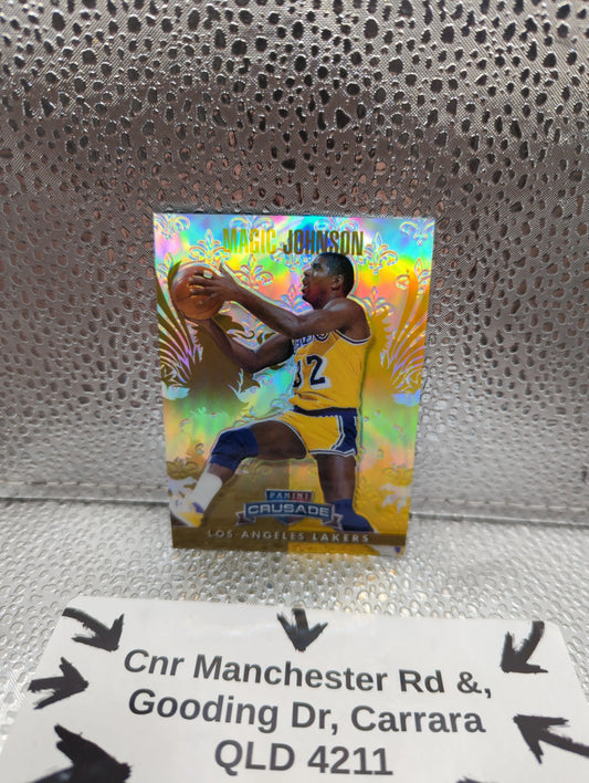 2013-14 Panini Crusade - Magic Johnson /10 FRENLY BRICKS - Open 7 Days