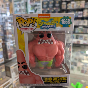 Funko POP! Animation: Spongebob Squarepants - Fry Cook Games Patrick #1668 FRENLY BRICKS - Open 7 Days