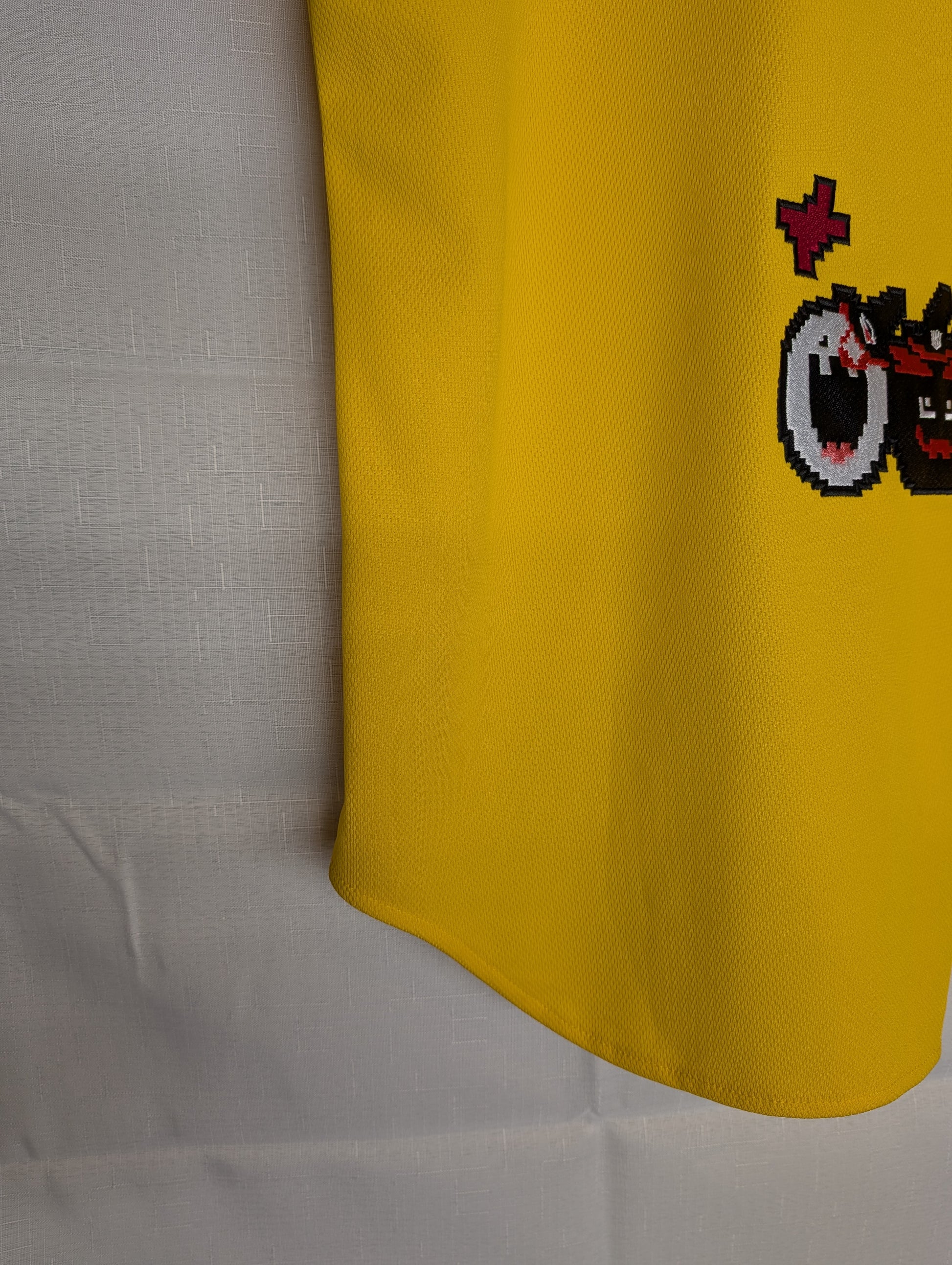 Korean Baseball KT Wiz Bright Yellow 2025 Pixel Uniform XXL Blank Jersey