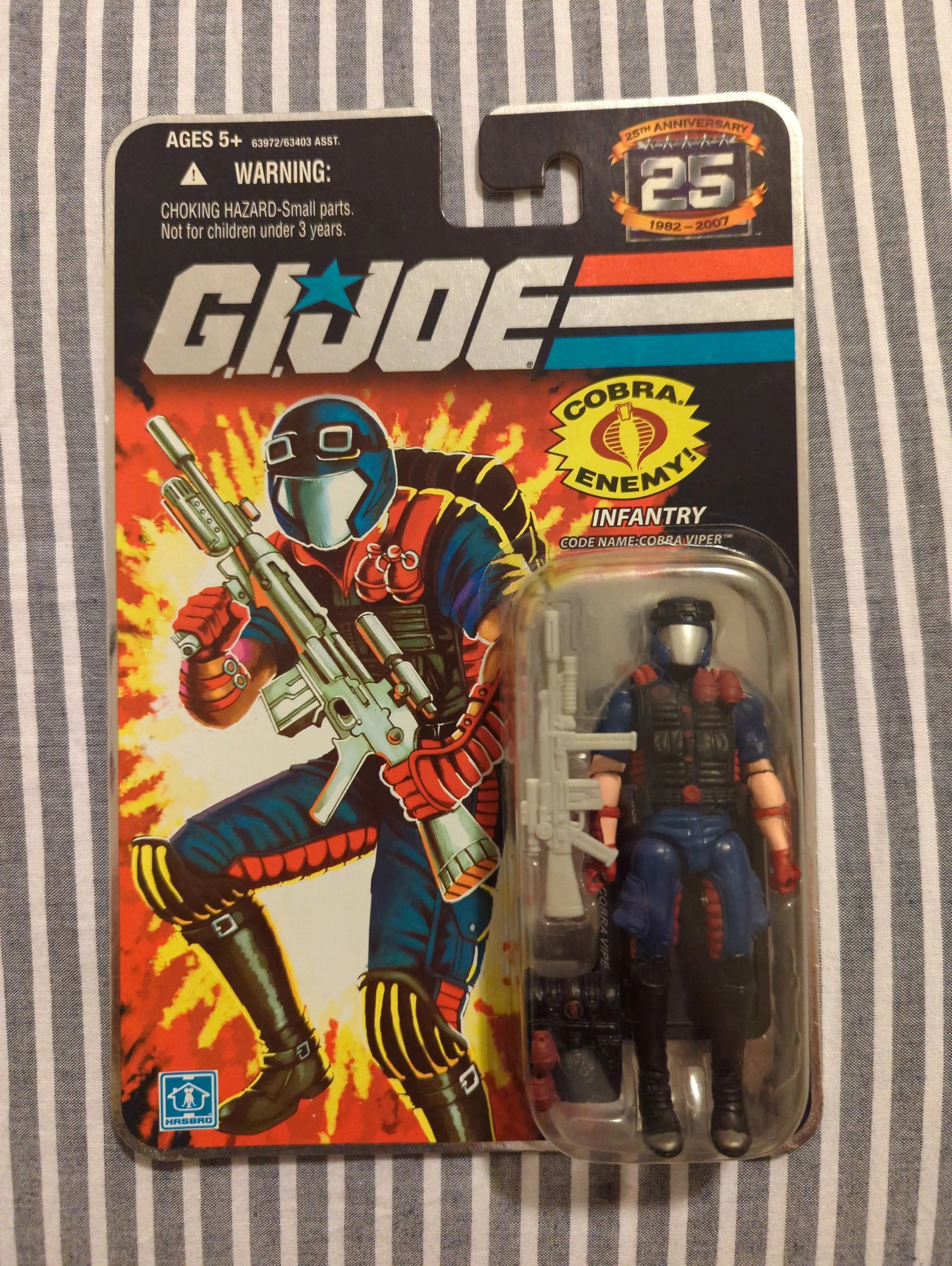 GI Joe 25th Anniversary Infantry Cobra Viper Foil Hasbro 2008 New FRENLY BRICKS - Open 7 Days