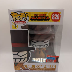 Funko Pop  # 820 Mr Compress  My Hero Academia   Limited Edition FRENLY BRICKS - Open 7 Days