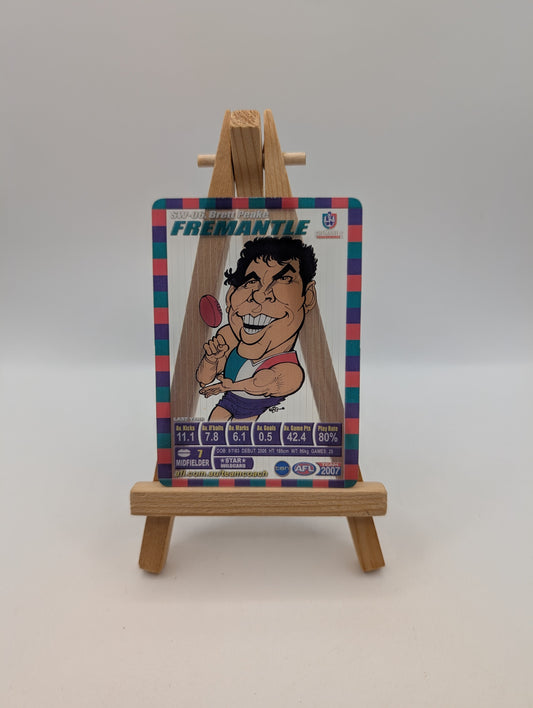 2007 AFL Teamcoach Trading Card Star Wild Card SW6 Brett Peake (Fremantle) FRENLY BRICKS - Open 7 Days