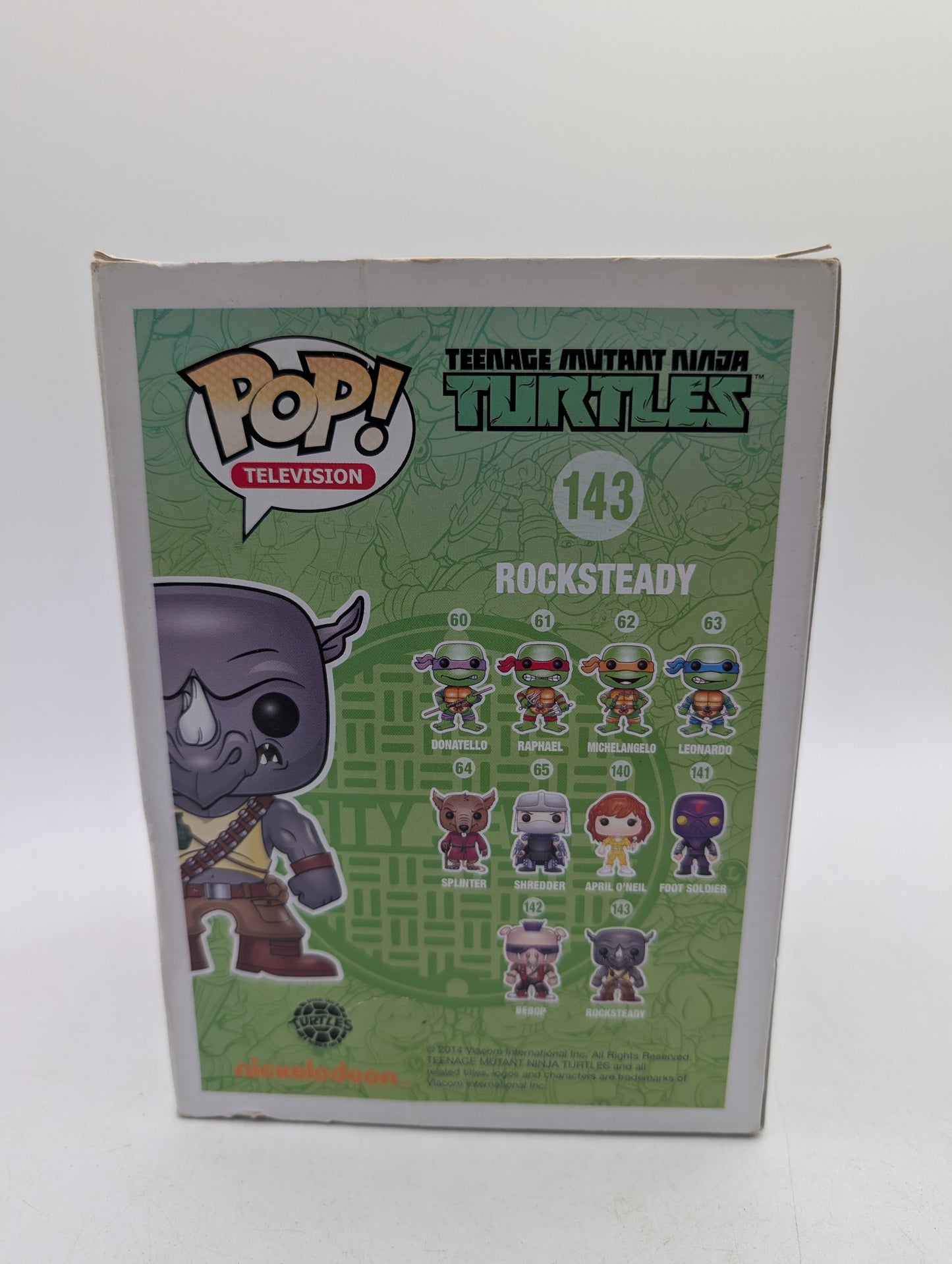 Funko POP! Animation Teenage Mutant Ninja Turtles Rocksteady #143 No Insert Mould