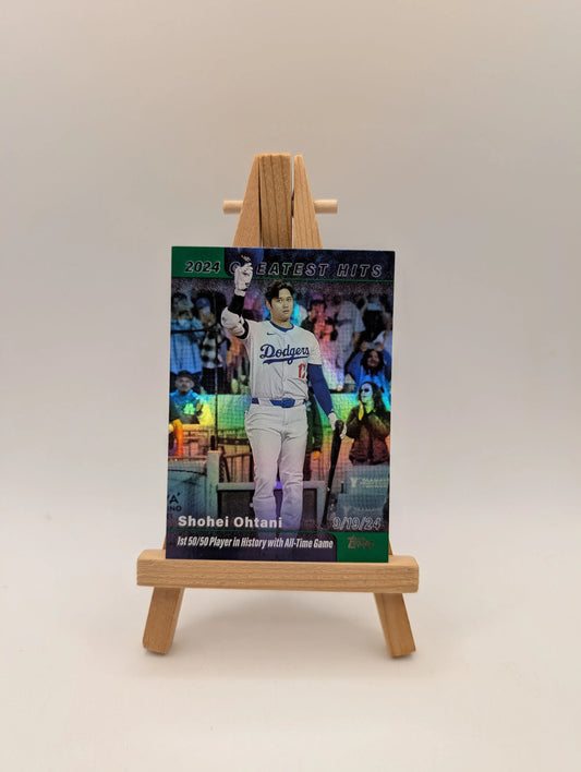 2025 Topps Series 1 Greatest Hits Shohei Ohtani #GH25 50/50 Green Foil /99 MVP FRENLY BRICKS - Open 7 Days