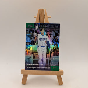 2025 Topps Series 1 Greatest Hits Shohei Ohtani #GH25 50/50 Green Foil /99 MVP