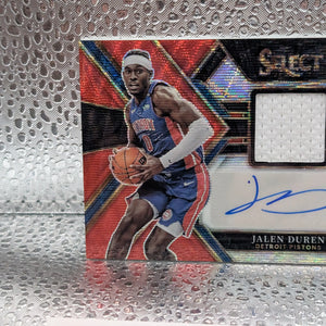 JALEN DUREN Select Red Wave RPA !! 2022- 23 ROOKIE RC Detroit FRENLY BRICKS - Open 7 Days