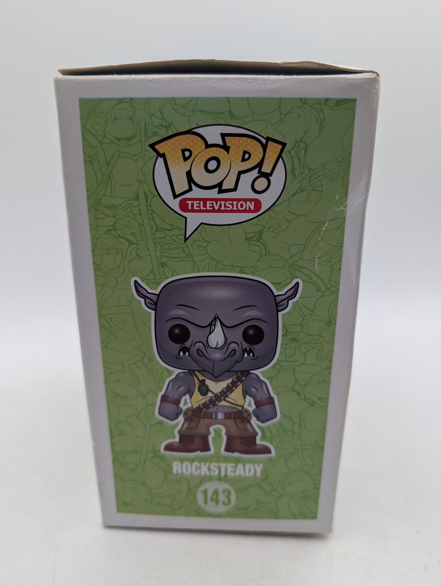 Funko POP! Animation Teenage Mutant Ninja Turtles Rocksteady #143 No Insert Mould