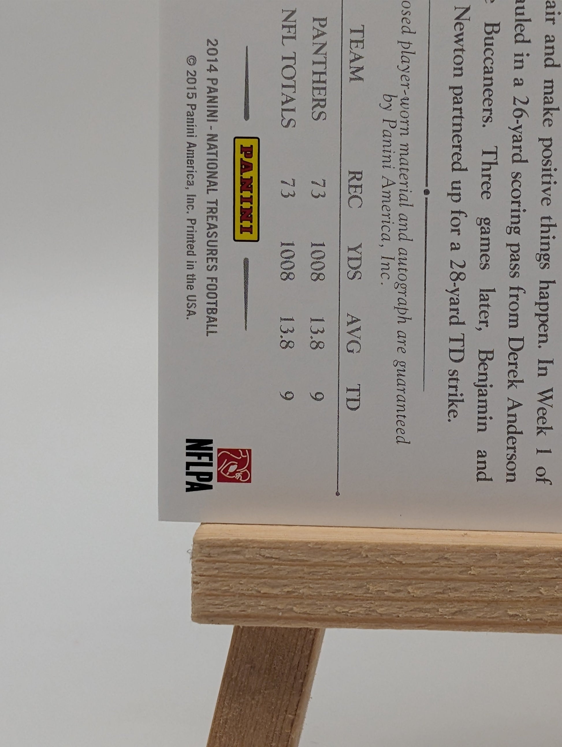 2014 National Treasures Kelvin Benjamin Rookie Patch Auto 5/5 Gloves NFL FRENLY BRICKS - Open 7 Days