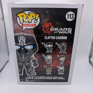 Funko Pop! Gears Of War: Clayton Carmine #113 Vaulted FRENLY BRICKS - Open 7 Days
