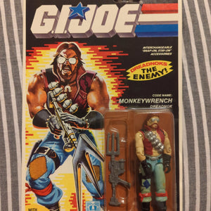 1986 Hasbro GI Joe Series 5 Dreadnok Monleywrench 34 Back MOC Sealed FRENLY BRICKS - Open 7 Days