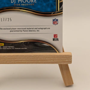 2020 Select DJ Moore Signature Patch Tie Dye Prizm Auto /25 FRENLY BRICKS - Open 7 Days