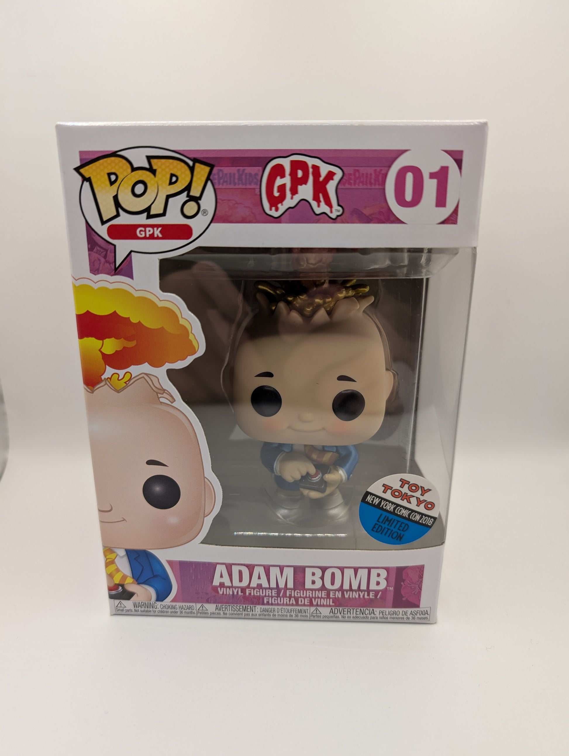 Adam Bomb 01 ~ Garbage Pail Kids ~ Funko Pop Vinyl ~ GPK ~ 2018 Toy Tokyo NYCC FRENLY BRICKS - Open 7 Days