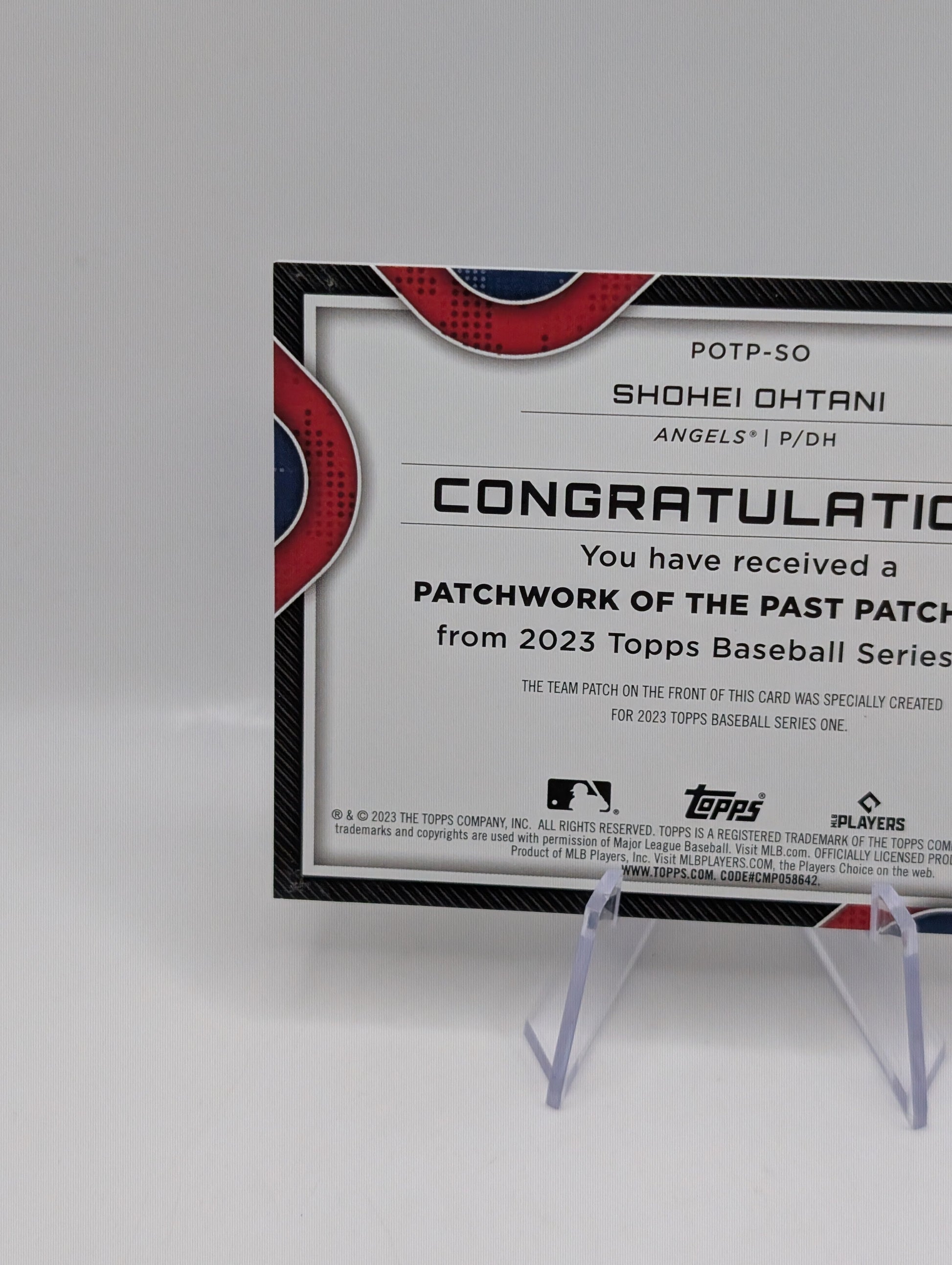 2023 Topps Series 1 Mike Trout Patchwork of the Past Patch Card Relic Nice FRENLY BRICKS - Open 7 Days