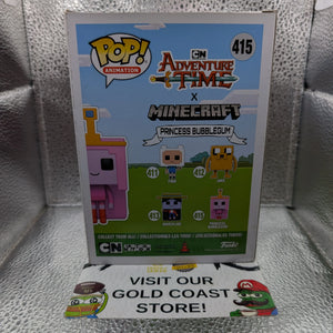 Funko Pop! Vinyl: Adventure Time - Princess Bubblegum (Minecraft Style) #415 FRENLY BRICKS - Open 7 Days