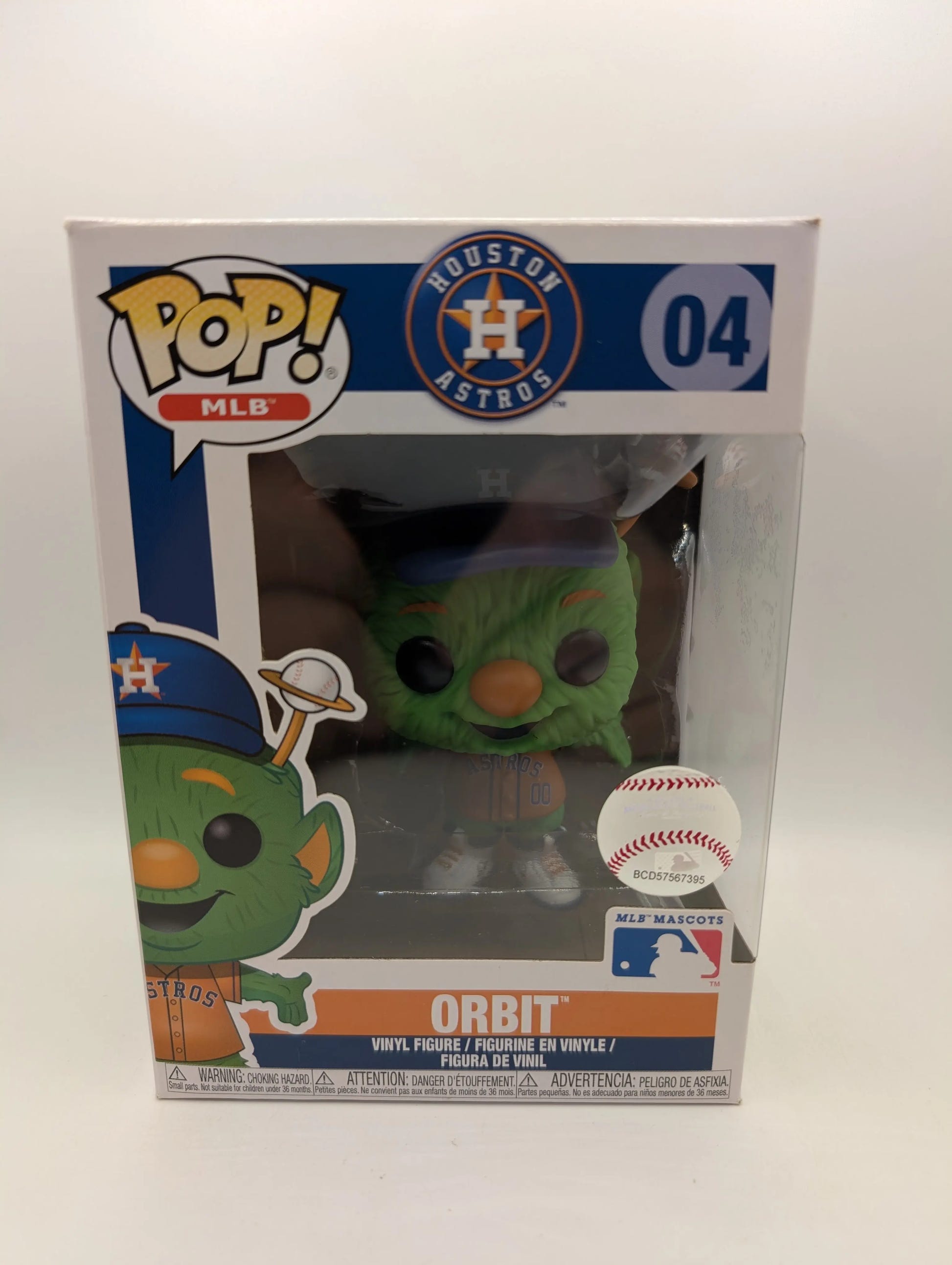 Funko POP! MLB Mascots Orbit #04 Houston Astros Vaulted Baseball Vinyl image 1