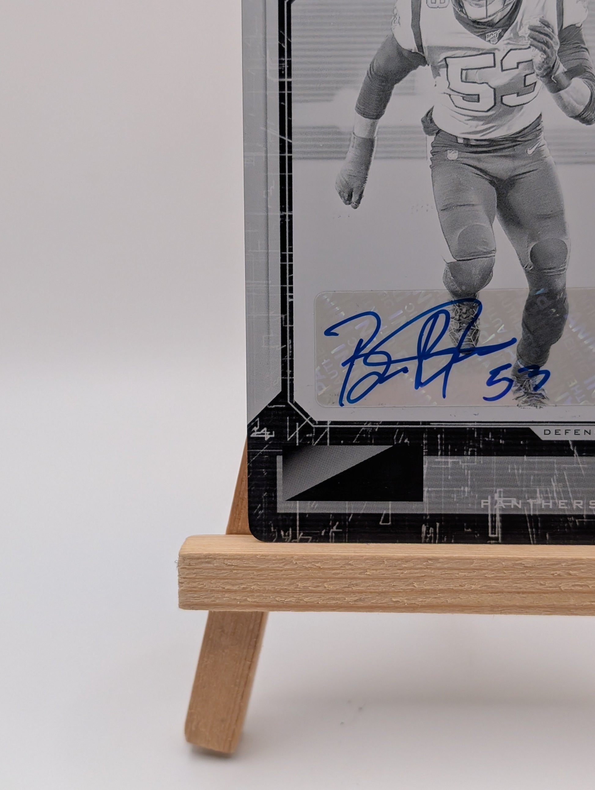 2020 Football Panini Playbook Brian Burns 1/1 Panthers #80 One of One Auto FRENLY BRICKS - Open 7 Days