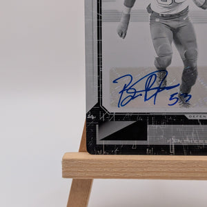 2020 Football Panini Playbook Brian Burns 1/1 Panthers #80 One of One Auto FRENLY BRICKS - Open 7 Days