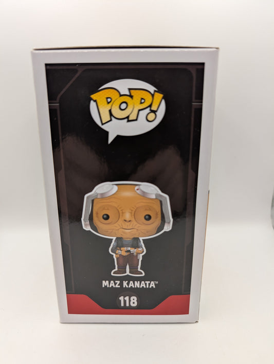 Funko Pop Vinyl Star Wars Maz Kanata #118 The Force Awakens FRENLY BRICKS - Open 7 Days