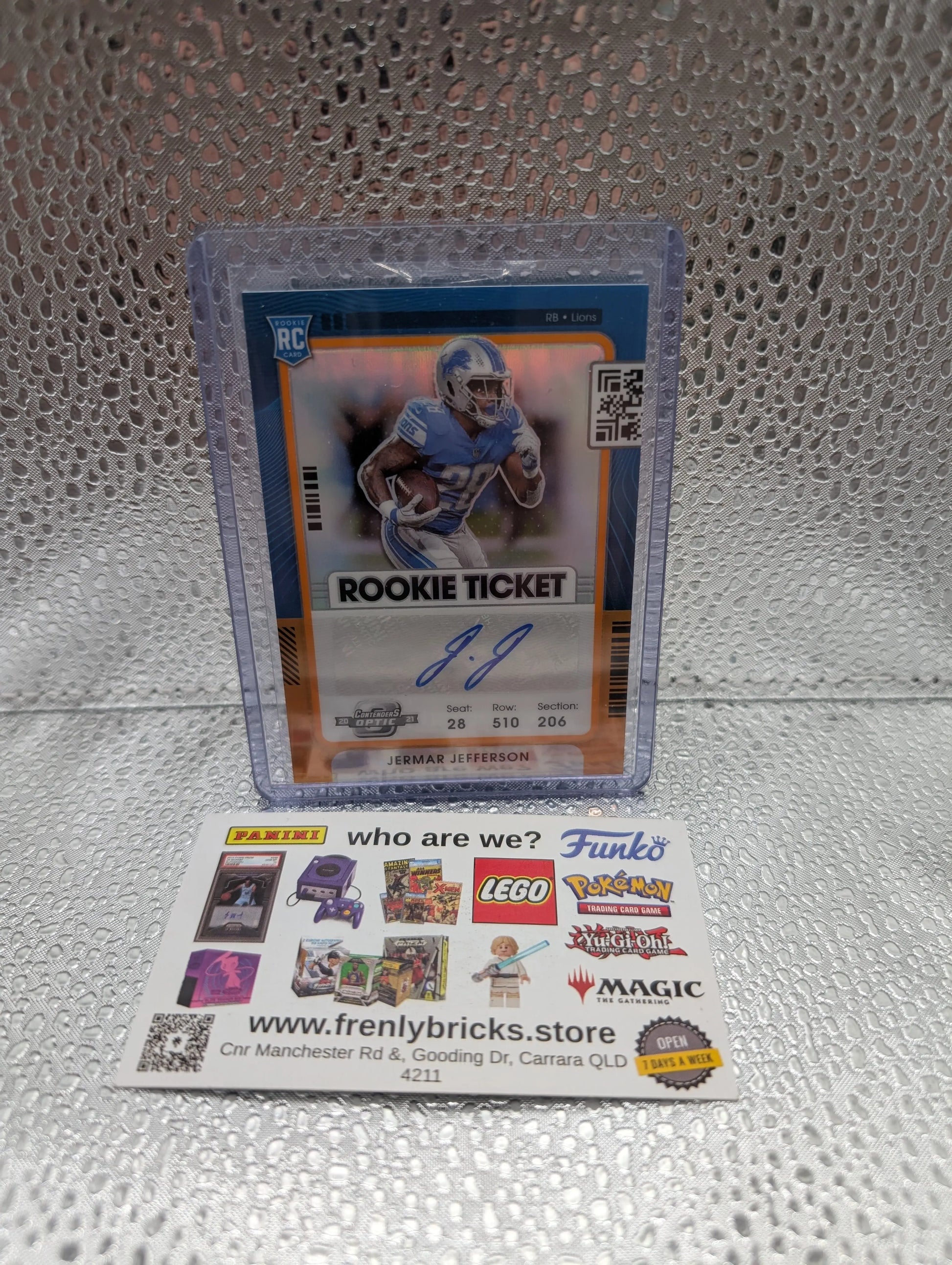 2021 Panini Contenders Optic Jermar Jefferson Rookie Ticket Orange Auto /50 FRENLY BRICKS - Open 7 Days