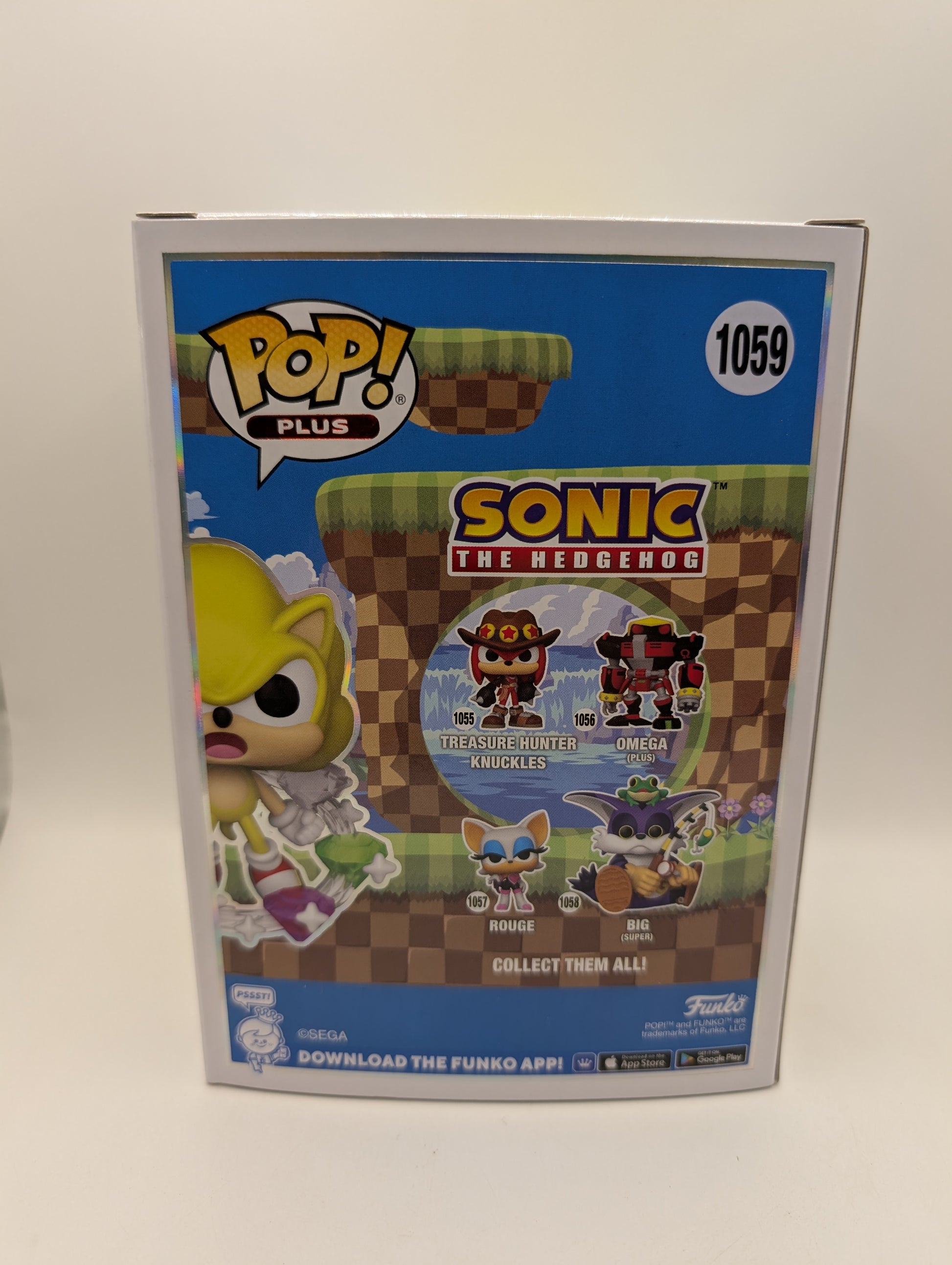 Funko Pop Sonic The Hedgehog - Super Sonic with Emeralds (Flocked) #1059