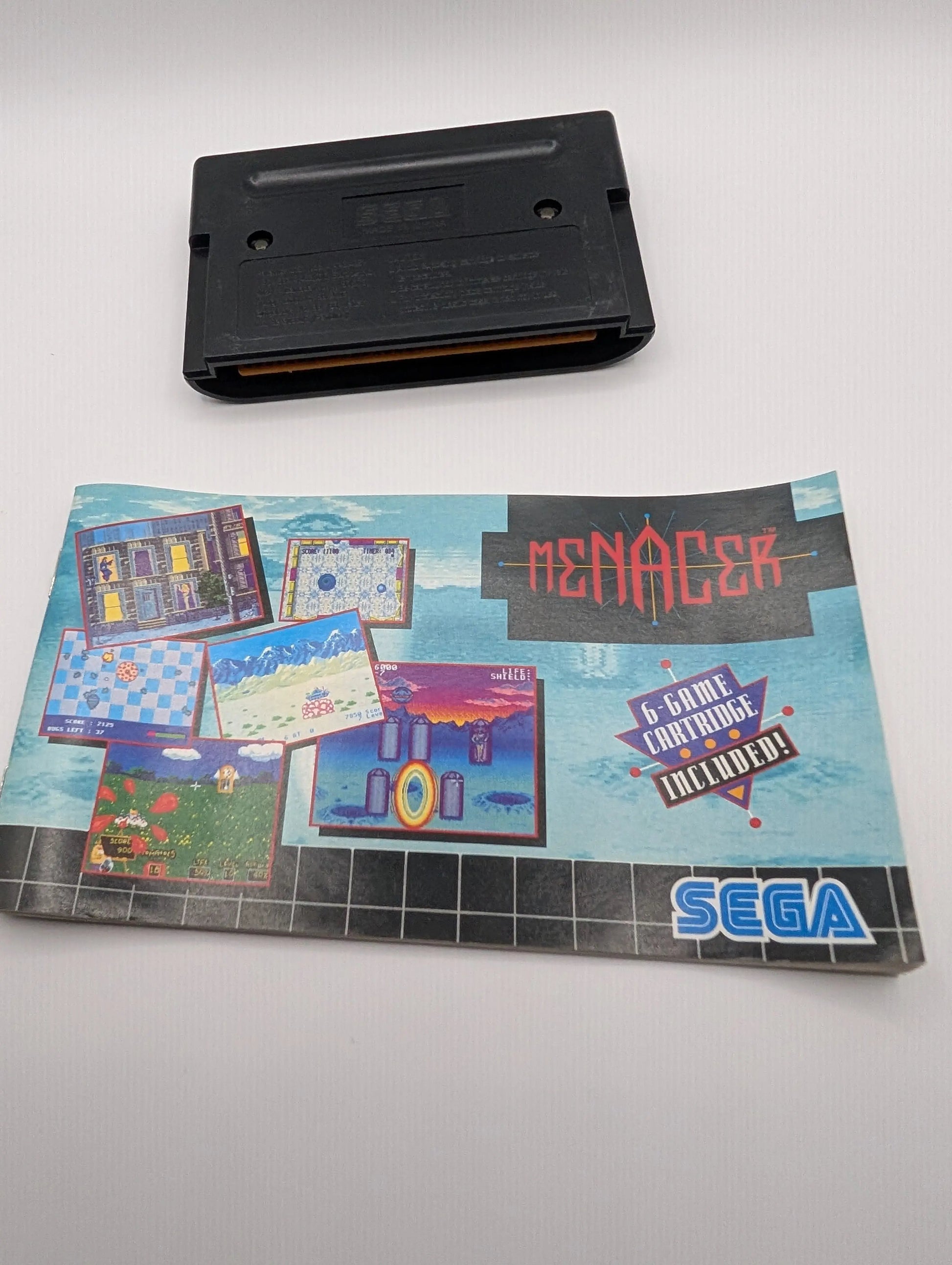 Sega Mega Drive Spiel " Menacer 6 Game Cartridge " MD 16-Bit | OVP PAL USED FRENLY BRICKS - Open 7 Days