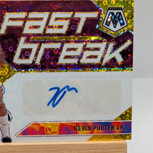 KEVIN PORTER JR 2019-20 Panini Mosaic Fast Break Rookie Auto Gold Disco #/10 RC FRENLY BRICKS - Open 7 Days