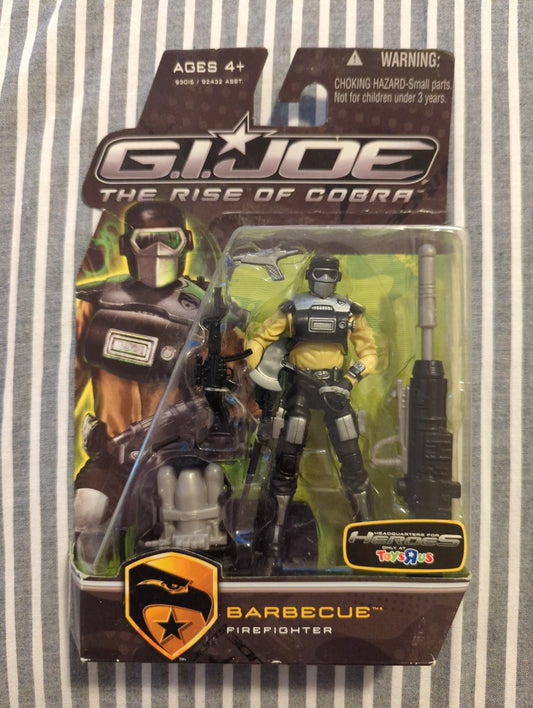 GI Joe The Rise of Cobra FireFighter Barbecue Figure Toys R Us Exclusive New FRENLY BRICKS - Open 7 Days