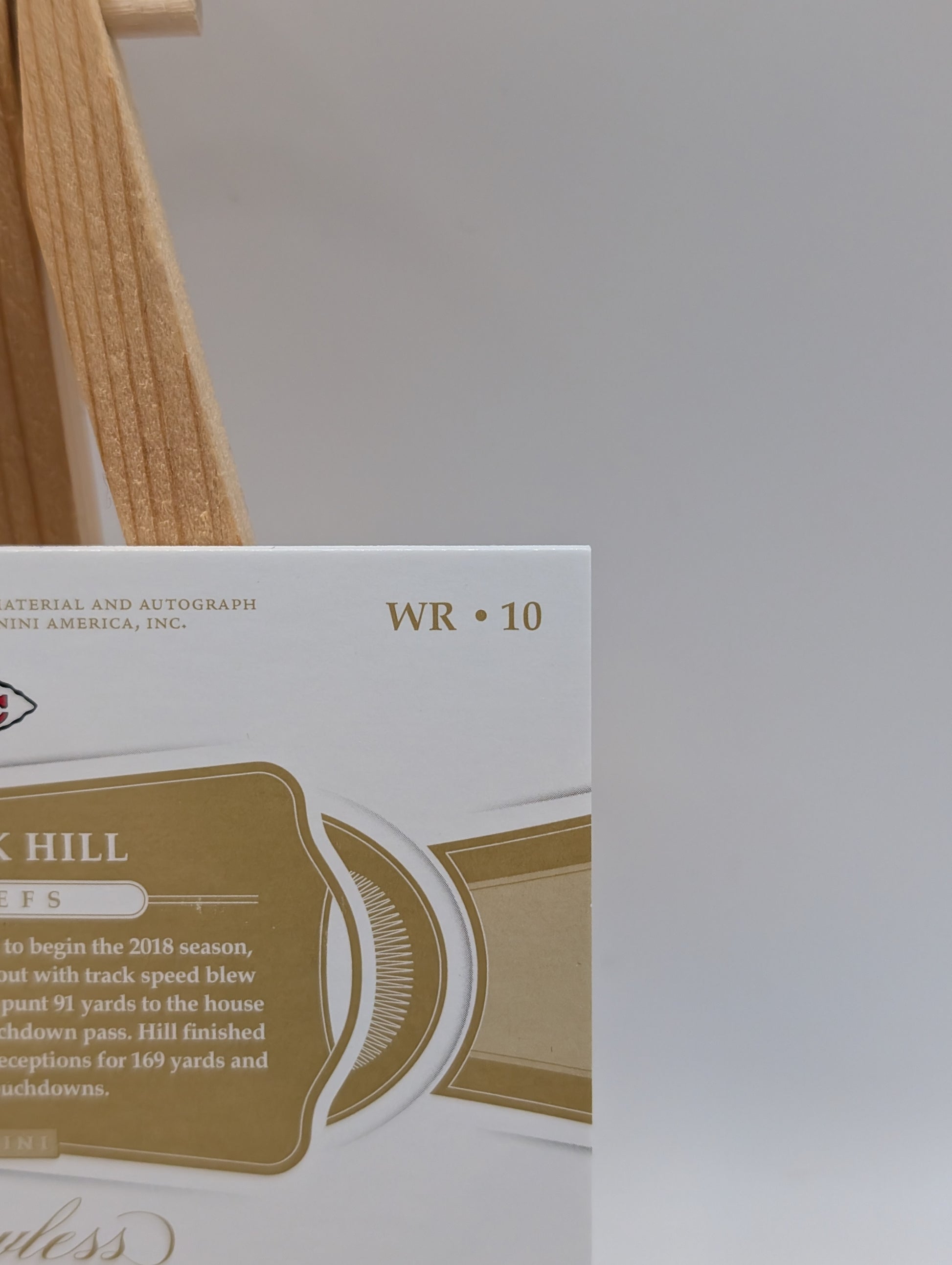 TYREEK HILL 2019 2020 Flawless Ruby Holo  3-Color Patch Auto /15 #PA-TH Chiefs