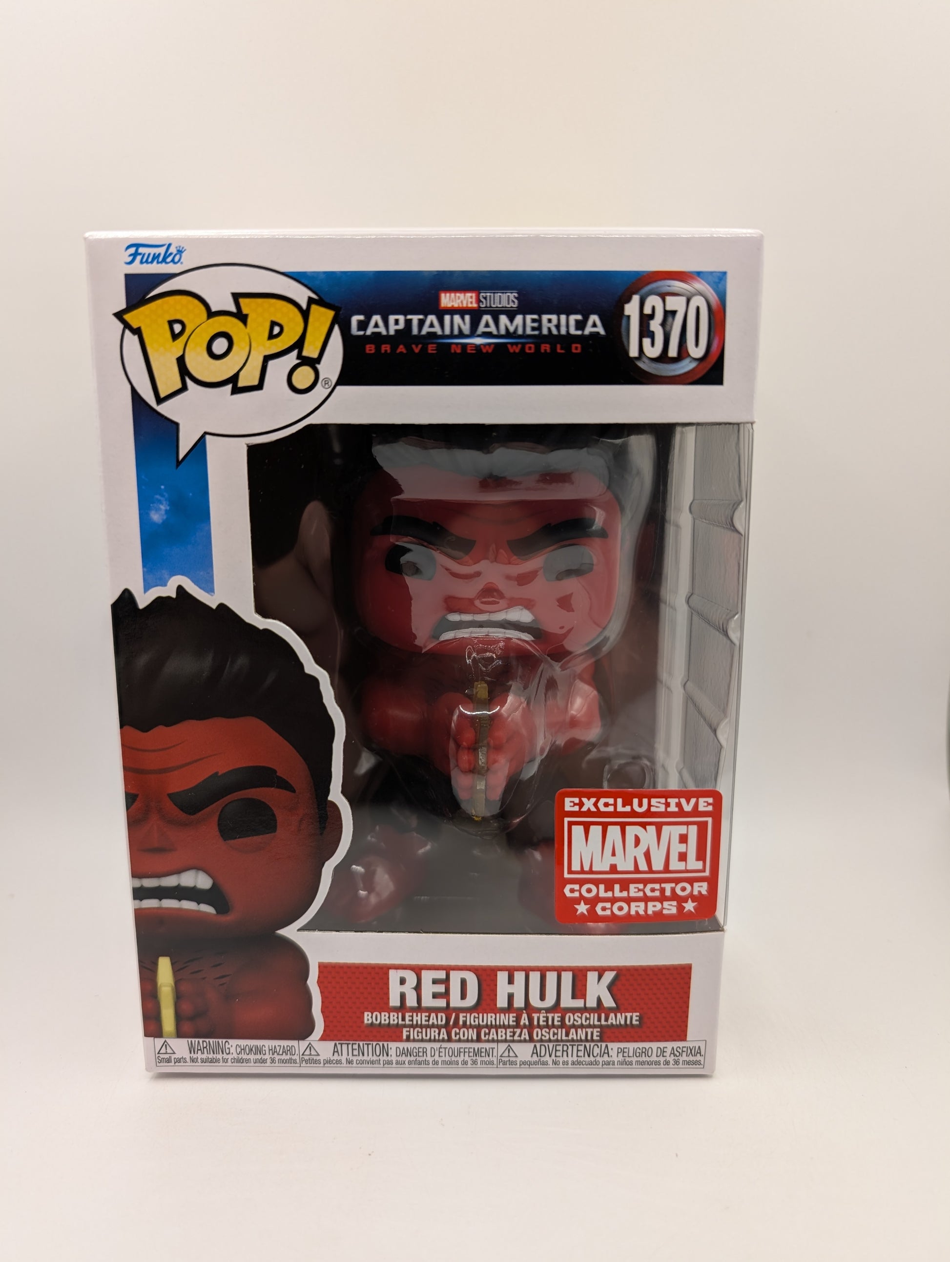 Funko Pop Vinyl Red Hulk 1370 Captain America Marvel Collector Corps