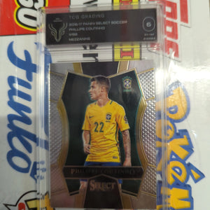 2016-17 Panini Select Soccer Phillipe Countinho #198 Mezzanine TCG 6 graded FRENLY BRICKS - Open 7 Days