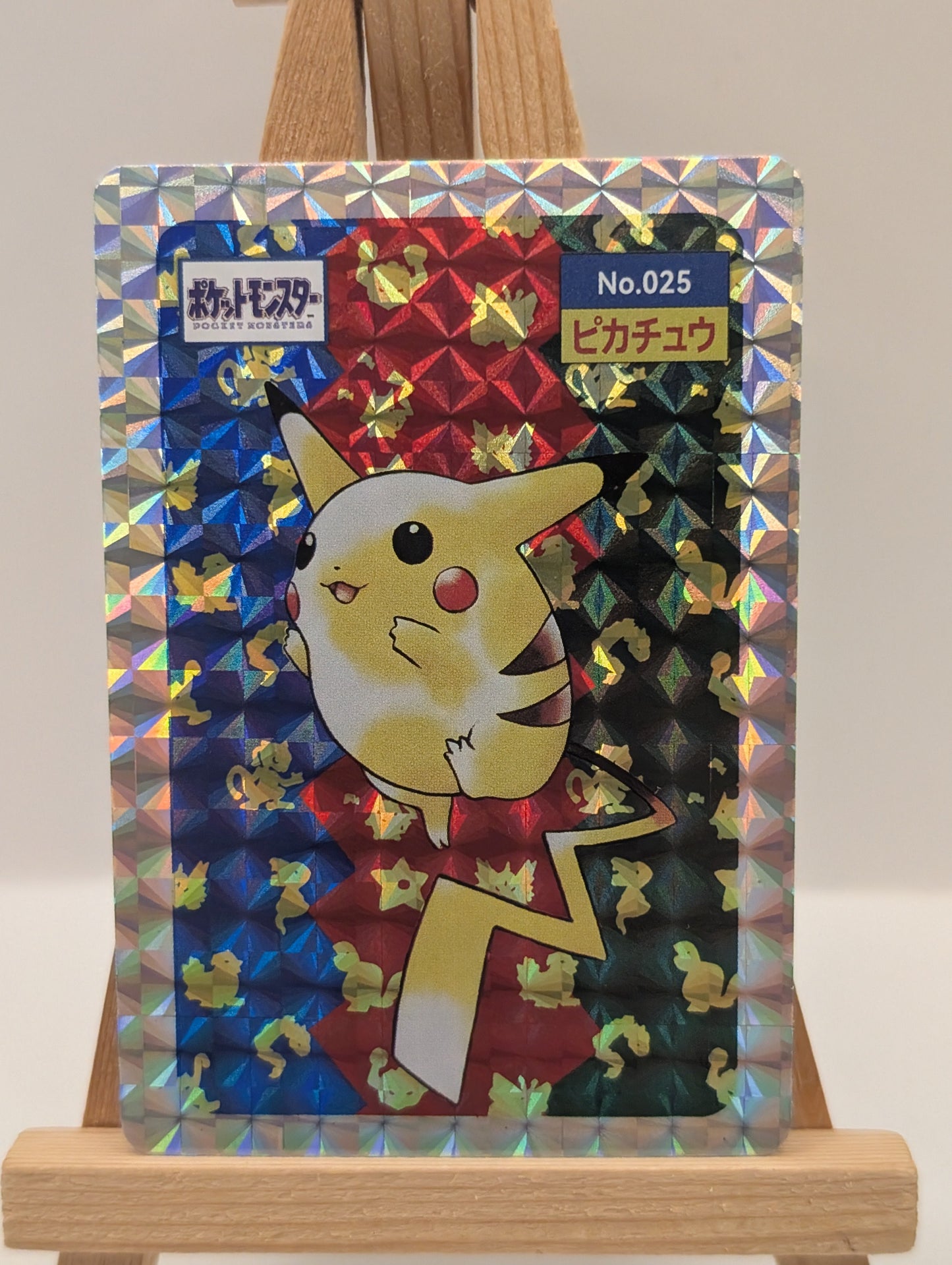 Pikachu No. 025 Prism Topsun Top Sun 1995  Pokemon Card Japanese FRENLY BRICKS - Open 7 Days